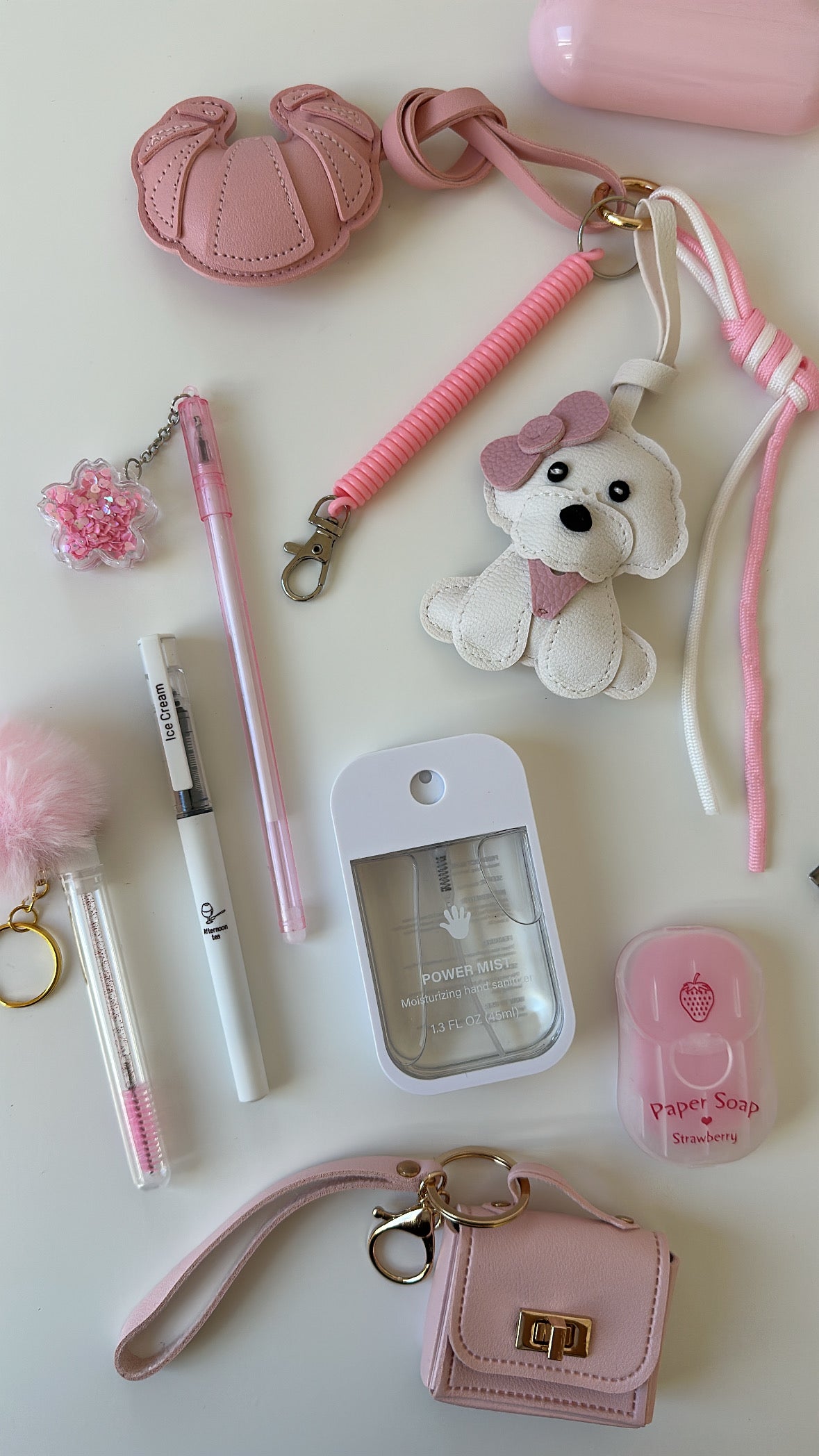 Charm Essentials Set - Cute Bichon Roze