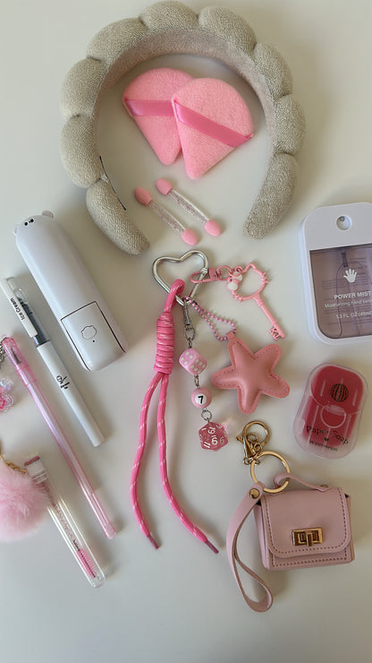 Charm Essentials Set - Kitty Key roze
