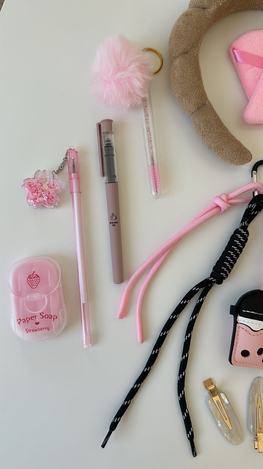 Charm Essentials Set - Boba Tea Roze