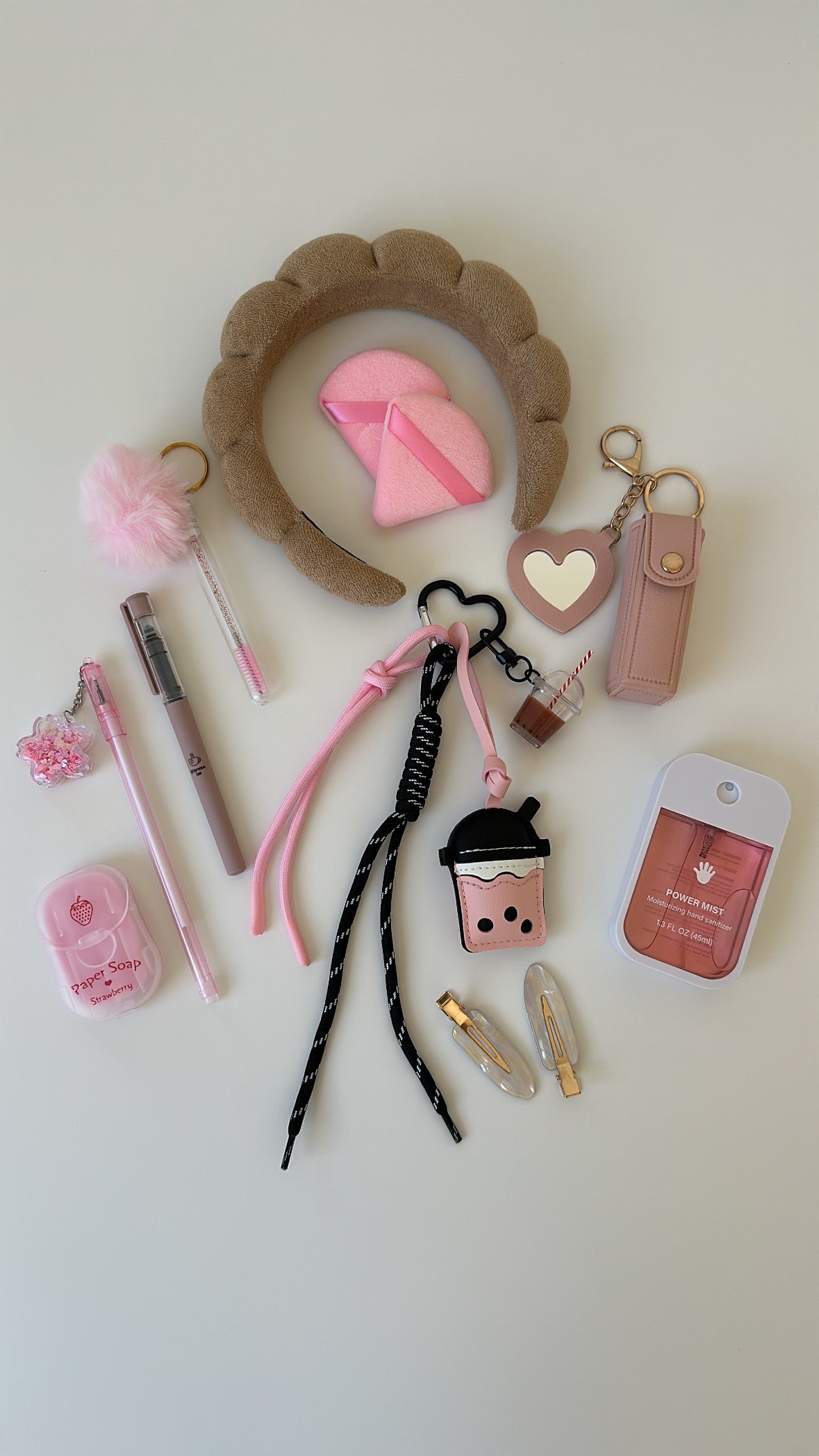 Charm Essentials Set - Boba Tea Roze