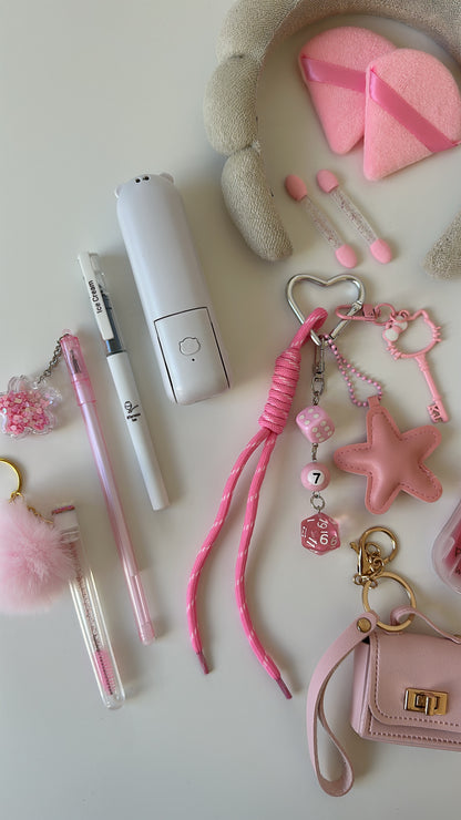 Charm Essentials Set - Kitty Key roze