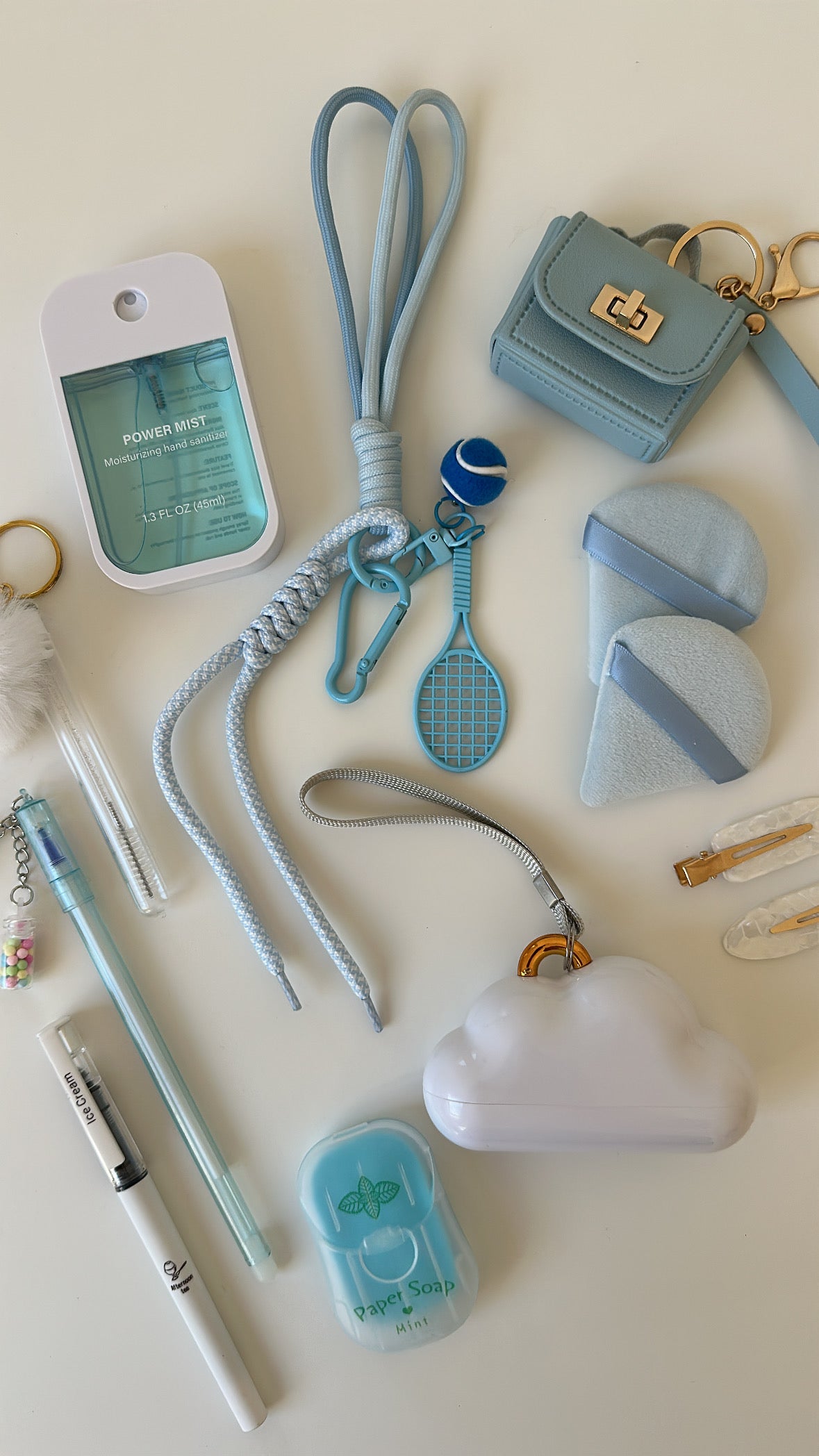 Charm Essentials Set - Blue Racket